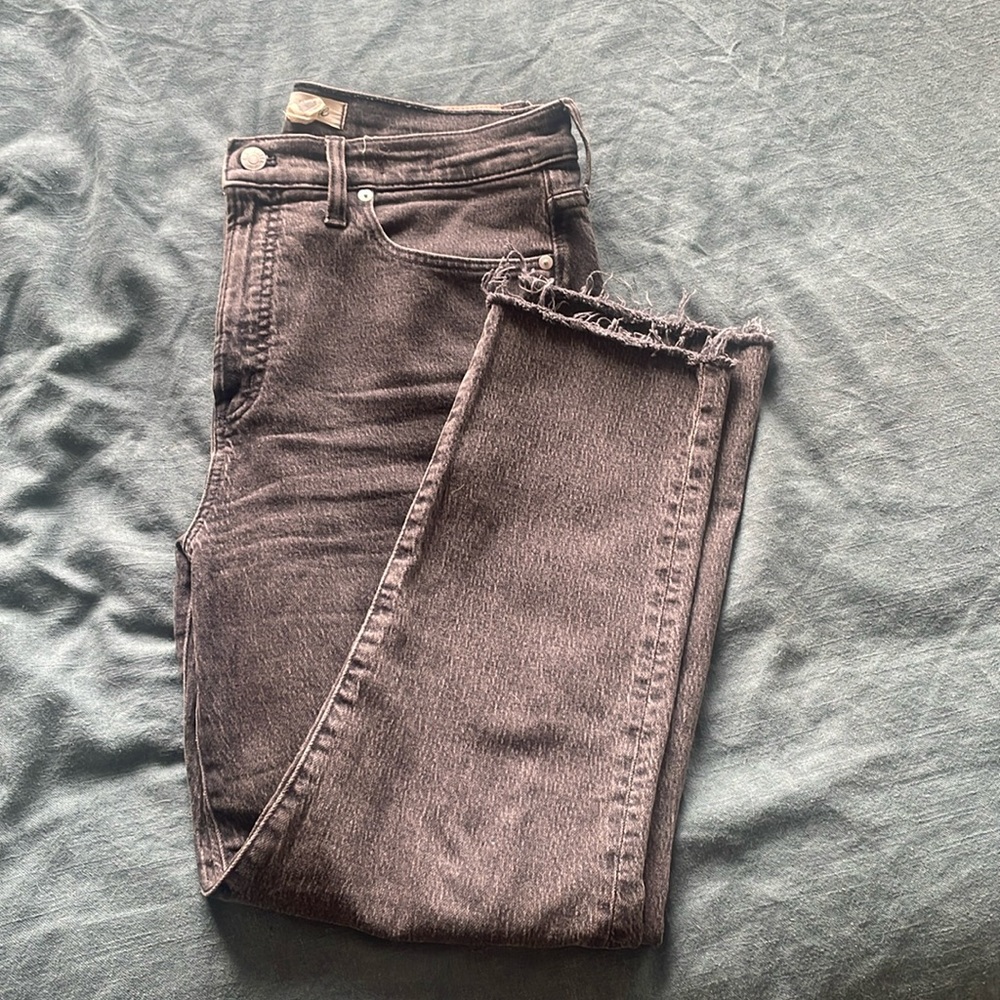 Madewell perfect vintage lunar wash raw hem jeans